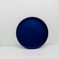 Service de vaisselle en grès céramique américain classique écologique – Assiettes de table bleues résistantes à la chaleur, compatibles four et micro-ondes