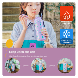 Bouteilles d'eau isolées sous vide à Double paroi en acier inoxydable 320 avec sac à Lunch pour enfants, 520ML, 304 ML - Product Image 5