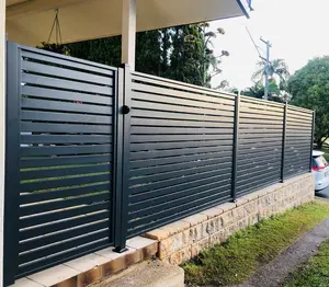 Designs tubular garden philippines post decoration outdoor 8x8 wood back yard black metal 8 ft fence panels terrace fence luxury
