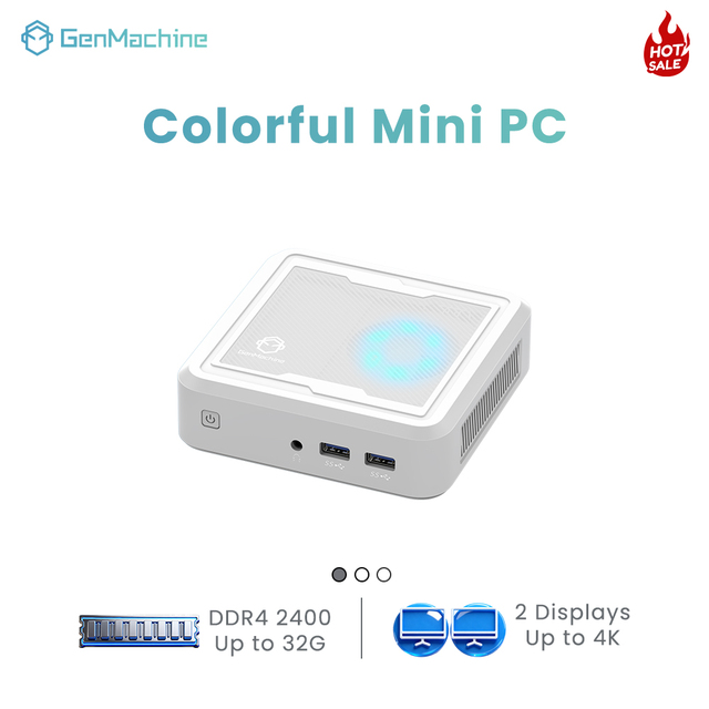 GenMachine Li2000 2200U No RAM No Storage Mini Pc Ryzen Micro Pc Mini PC With PCI Slot Mini PC Router Mini PC Console Wifi 5