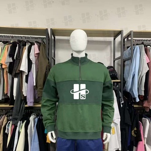 All'ingrosso felpa personalizzata con stampa mezza Zip felpe da uomo felpa da Golf maglia 1/4 quarto con Zip Pullover con colletto rialzato - Product Image 6