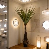 Palmiers artificiels de Pandanus de 205 cm, aspect naturel, qualité supérieure, pour la décoration de la maison, du jardin et des salles d'exposition, plantes en pot de Pandanus artificielles.