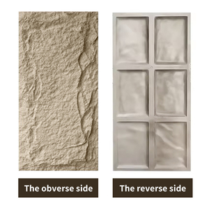 Precio de fábrica 1200*600mm moda PU piedra 3D Panel de pared piedra Artificial PU <span class=keywords><strong>roca</strong></span> para decoración de interiores Panel de pared - Product Image 2