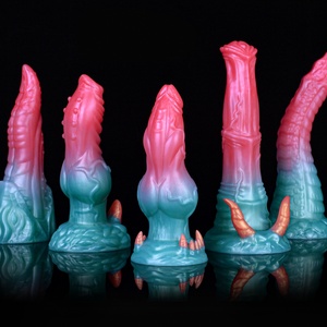 Silicone Alternative <b>Dildo</b> Big Dog Knot Penis G-spot Stimulation Large Suction Cup Anal Adult Intercourse Sex Toy - Product Image 3