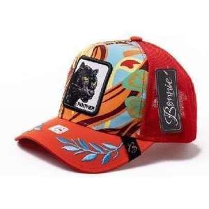 Gorra Trucker Boonie con Bordado de Animales, Ajustable, de 6 Paneles, Malla Transpirable, Estilo Urbano, Unisex, para Adultos, Primavera/Verano - Product Image 1