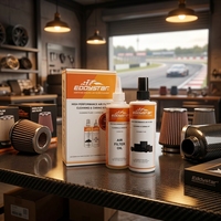 Kit de nettoyage et d'entretien de filtre à air haute performance EDDYSTAR compatible avec les filtres à air lavables à haut débit pour voiture et moto