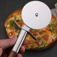 Roulette à pizza en acier inoxydable pour cuisine, coupe-gâteau, roulette à pâtisserie