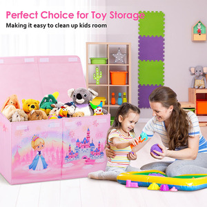 Logotipo personalizado reutilizable almacenamiento para niños Almacenamiento de juguetes para niños a prueba de polvo <span class=keywords><strong>caja</strong></span> de almacenamiento apilable plegable con proveedores de OME - Product Image 6