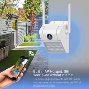 กล้องติดผนัง <span class=keywords><strong>V380</strong></span> <span class=keywords><strong>Pro</strong></span> 1080P แบบ LED กันน้ำ สำหรับภายนอกอาคาร พร้อมระบบมองเห็นในเวลากลางคืน บันทึกภาพลงคลาวด์ และคุณสมบัติไร้สายผ่าน Wifi - Product Image 5