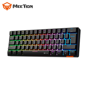 คีย์บอร์ดเกมมิ่งแบบมีสายและไร้สาย Meetion MK005BT รุ่น Dual Mode ขนาดพกพา รองรับภาษาอาหรับ ไฟ RGB 60% คีย์บอร์ดกลไกขนาดเล็ก 60% เชื่อมต่อผ่าน USB - Product Image 1