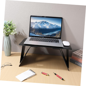 Home Office Portable PU Leather Adjustable <b>Foldable</b> Laptop Stand Holder <b>Desk</b> Couch Bed <b>Desk</b> - Product Image 4