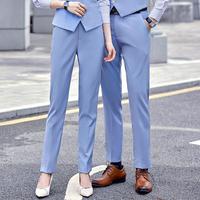 Celana Panjang Kasual Slim Profesional Kelas Atas dengan Hiasan Kancing