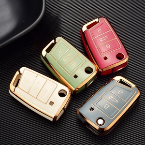 Bán Hot TPU Car <span class=keywords><strong>Key</strong></span> Trường Hợp Đối Với Volkswagen <span class=keywords><strong>VW</strong></span> TIGUAN L Golf 7 <span class=keywords><strong>Passat</strong></span> Skoda Octavia Xe <span class=keywords><strong>Key</strong></span> Shell Bìa - Product Image 2