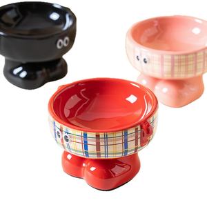 Bol à nourriture pour chat et chien en céramique exclusif, pieds hauts, durable, bassin pour animaux de compagnie, stockage d'eau potable et de nourriture, écologique - Product Image 5