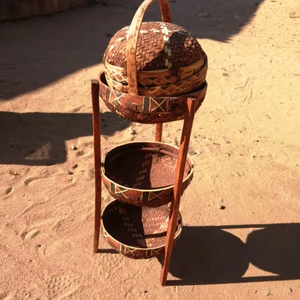 Cesta de Bambú Natural Tejida a Mano, Caja de Almacenamiento para Baño, Organización de Estantes y Armarios - Product Image 4