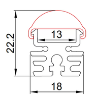 Luminaire linéaire LED encastré en aluminium 6063 avec diffuseur PC opale IP20 CRI90 Garantie 5 ans pour usage bureautique