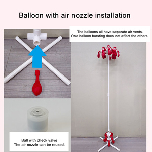 Self-inflating balloon Column Stand 1.55M Latex Party Decor Kit Easy Assemble Birthday Wedding Decoration - Product Image 5