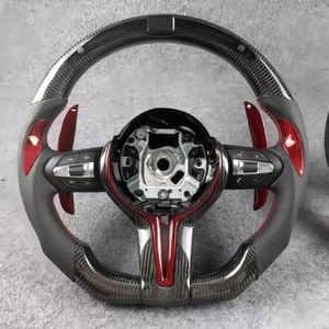 Volante de Coche de Fibra de Carbono LED de Alto Rendimiento para <span class=keywords><strong>BMW</strong></span> M2 M3 M4 M5 M6 X5M X6M F80 F30 F10 F16 F10 F30 F32 F36 E90 E92 - Product Image 1