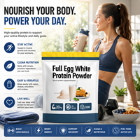 Poudre de protéines d'albumine d'œuf complète - Sans sucre, plus de 20 g de protéines par portion, complément nutritionnel sportif, personnalisation OEM disponible