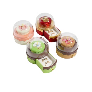 KKP New Cross-Border Luxury Style Birthday Cake Ring Earrings <b>Jewelry</b> <b>Gift</b> <b>Box</b> for Tanabata and Valentine's Day <b>Gift</b> Giving - Product Image 6