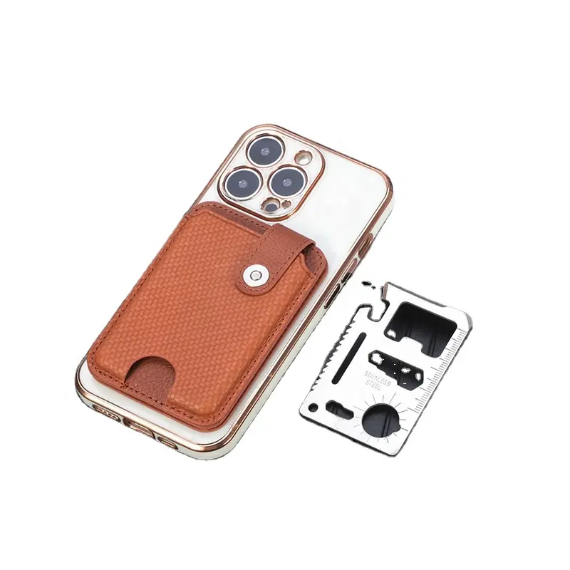 Populares Dropshipping Produtos Carteira Caso com Titular Do Cartão PU Leather Kickstand Slots Cartão Fecho Magnético Caso Para iPhone 15