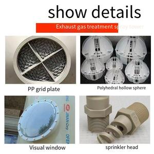 Système de purification des gaz d'échappement Nuode Spray Tower, multifonctionnel, résistant à la corrosion, traitement des brumes acides, débit de 0,5 à 1,5 m/s - Product Image 4