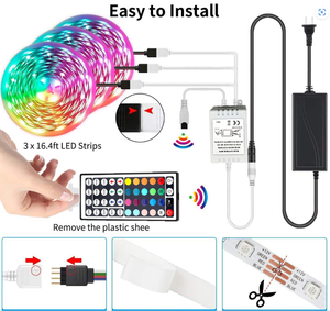 Bande lumineuse LED souple OEM 5050 IP20 24V non étanche, découpable et pliable pour la décoration de chambre, cuisine et armoires - Product Image 5