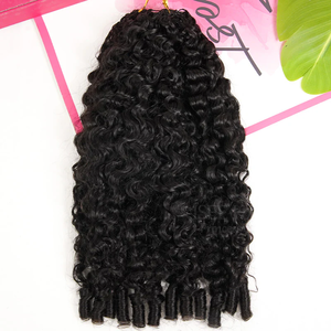 ISEE Offerta Speciale 55g 110g Extension per Capelli Umani Ricci Birmani Senza Nodi Pre-Separati Riccioli Umidi e <span class=keywords><strong>Ondulati</strong></span> Riutilizzabili con Tecnica Feather Crochet - Product Image 2
