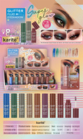 Palette de fards à paupières liquides scintillants Karité 3ml, 8 teintes, en gros, produit cosmétique de maquillage, tube à marque privée