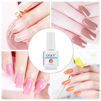 Gel UV OSEY Builder en flacon 15ml avec pinceau, vernis à ongles liquide non toxique, 12 couleurs pour extension d'ongles