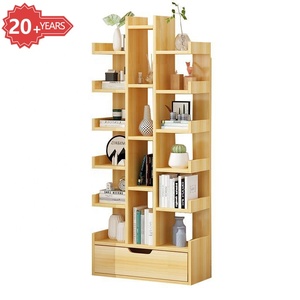 Mueble blanco para sala de estar, estantería de madera moderna creativa con forma de <span class=keywords><strong>suelo</strong></span> artesanal - Product Image 3