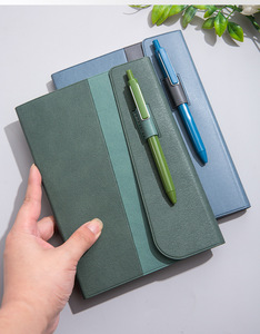 New Notebook <b>Gift</b> <b>Set</b> PU Leather Business Event <b>Gift</b> A5 Thickened Office Notebook with Silk Screen Printing Portable - Product Image 2