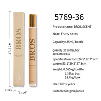 Eau de Parfum en Brume de Voyage de Haute Qualité 35ml, Liquide Écologique Portable, Parfum Floral pour Femme, Longue Durée, Neutre, Vente en Gros