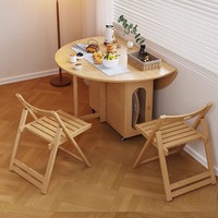 Table à manger moderne transformable avec bord naturel, extensible