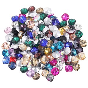 Fat square diamond, <b>real</b> silver base, <b>crystal</b> glass diamond, clothing decoration, applied-diamond DIY material accessories - Product Image 4