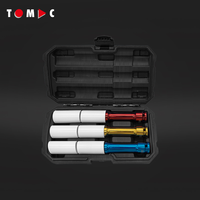 TOMAC Jeu d'outils à douille d'impact de roue extra longue (1/2mm) 150 "CrMo, manchons de rechange