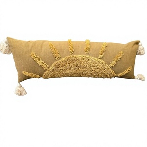 Designer Boho Outdoor Lumbar <b>Pillow</b> Cover Hot Selling Unique Handwoven Decorative <b>Throw</b> <b>Pillow</b> Tassel Vintage Pattern 100% - Product Image 1