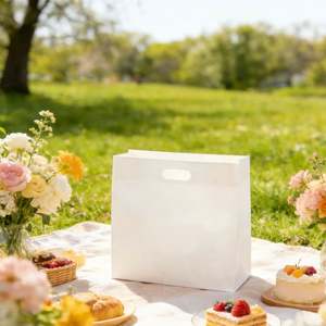 Bolsas de Compra de Papel Kraft Reciclables con Asas Troqueladas y Logotipo Impreso Personalizado, Regalos Publicitarios, Bolsas de Mercancía Personalizadas con Marca - Product Image 6