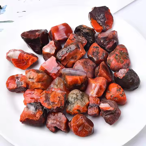 Agate de minerai brut irrégulière de <span class=keywords><strong>cornaline</strong></span> naturelle non polie pour l'artisanat en cristal artisanal de Rolling Stones - Product Image 4