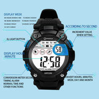 Mingrui Luxuriöse Antike Mode Studenten Sport Kinder Leuchtende Wasserdichte Digitale Armbanduhr mit Alarm für Unisex