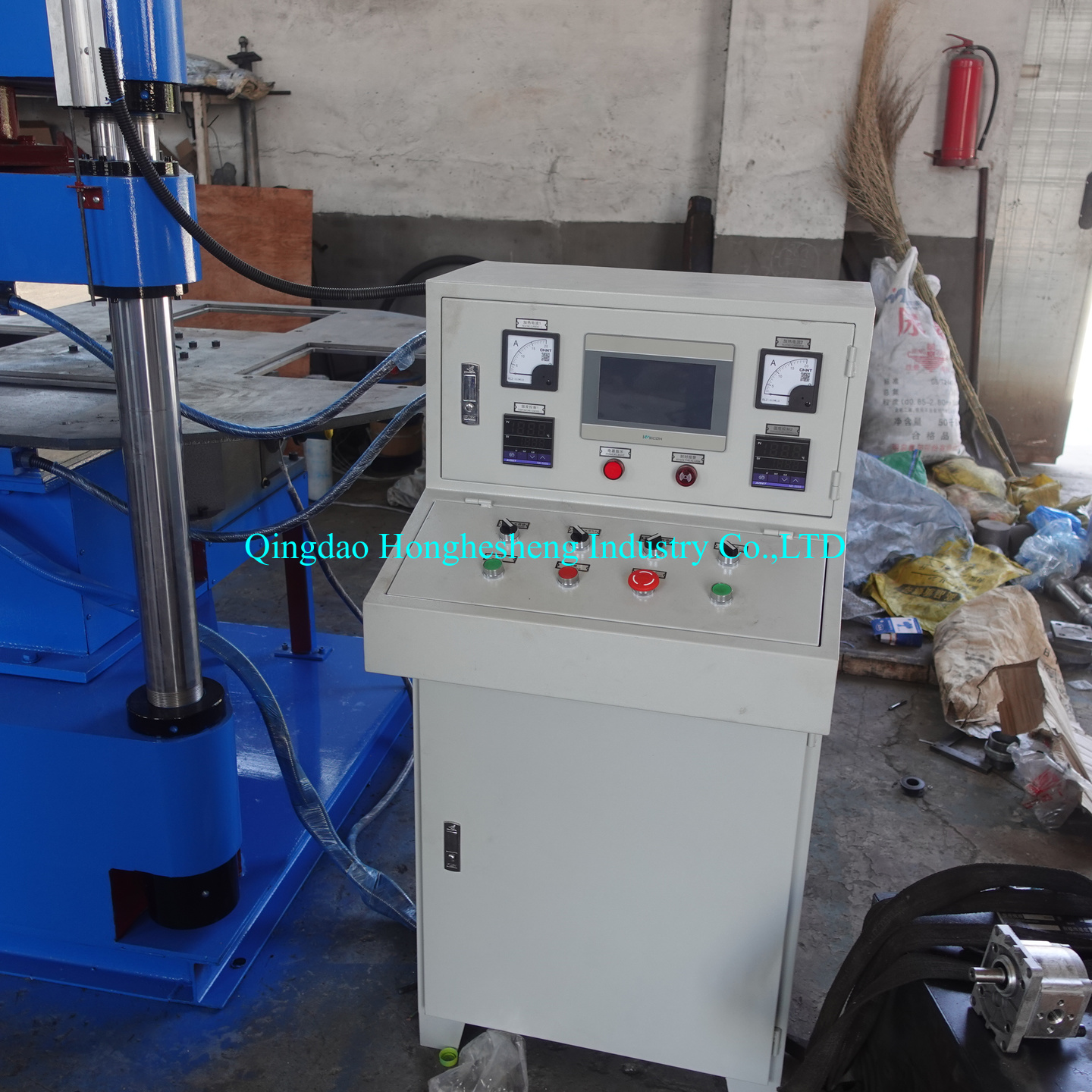 100Ton Vulcanizer Rotary Rubber Shoe Sole Vulacanizing Machine