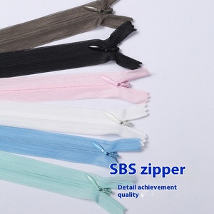 Nhà Máy Bán Hàng Trực Tiếp Sbs3 # Màu Đen Vô Hình Đóng Cuộn Dây Dây Kéo 25-65Cm Thích Hợp Cho Trang Phục,Quần Áo,Gối,Túi Dây Kéo - Product Image 2