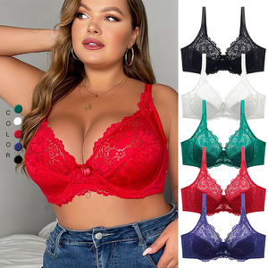 <span class=keywords><strong>Soutien</strong></span>-<span class=keywords><strong>gorge</strong></span> grande <span class=keywords><strong>taille</strong></span> ultra-mince en dentelle d'approvisionnement direct européen et américain couleur unie Sexy EF grande tasse Lingerie pour femmes grande <span class=keywords><strong>taille</strong></span> - Product Image 2