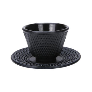 Tazza di Kung Fu smaltata interna <span class=keywords><strong>in</strong></span> ghisa Multi-capacità tazza di tè e piattino - Product Image 3