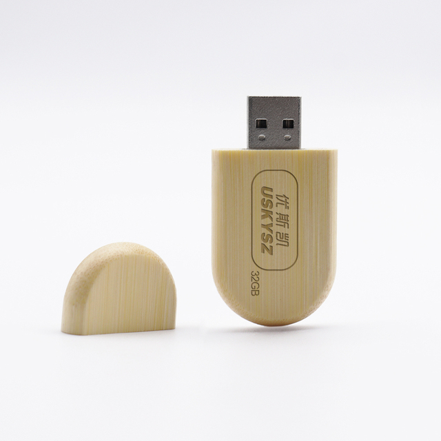 USKYSZ Factory Directly Wholesale 8GB 16GB 32GB 64GB USB2.0 Wooden USB Flash Drive Gift Set Eco Friendly USB Pendrive