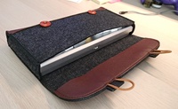 Portable clavier mécanique sac de rangement moderne grande capacité PU feutre clavier d'ordinateur étui de transport