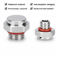 M6 M8 M12 M20 M24 M32 Presse-étoupes en plastique, métal, acier inoxydable, aluminium, étanches, respirants, avec bouchon de protection, valve et vis