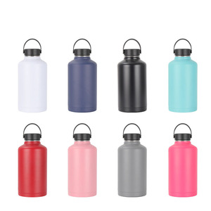 Botella de agua de frasco de viaje de 64 oz con aislamiento grande de metal de acero inoxidable de medio galón - Product Image 2