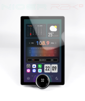 Autoradio Android 13 universel avec écran OLED rotatif 2K de 11,5 pouces, navigation GPS et aide au recul par détection de mouvement