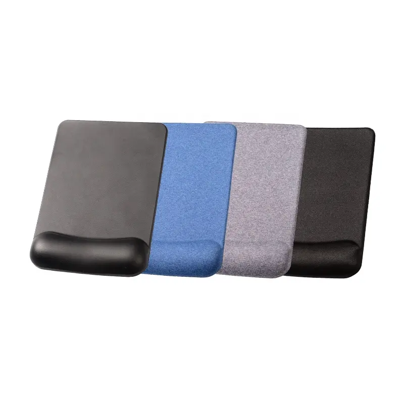 Benutzer definierte Farbe rechteckige Handgelenk auflage Mauspad Ergonomisches bequemes Stoff-und Memory Foam-Kissen